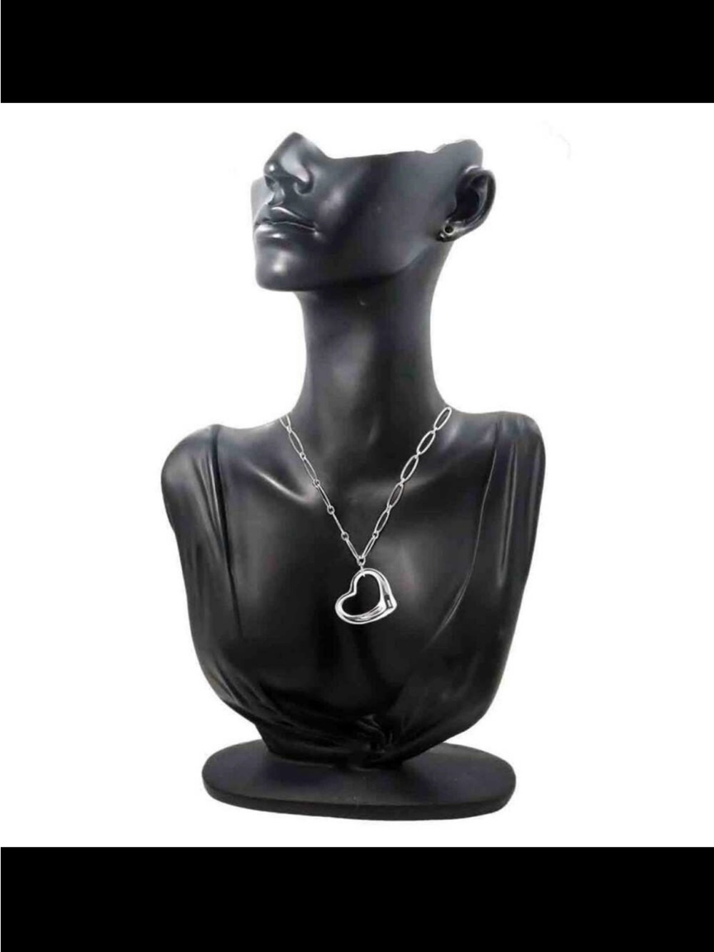 Tiffany & Co. Silver Heart Toggle Pendant Necklace - Silver